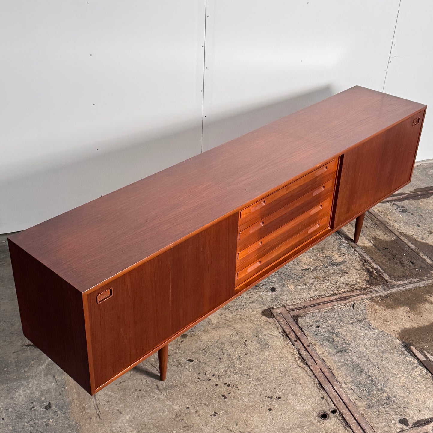 Model 45341 Teak Sideboard by Elliotts of Newbury, 1960s — British Mid-Century
