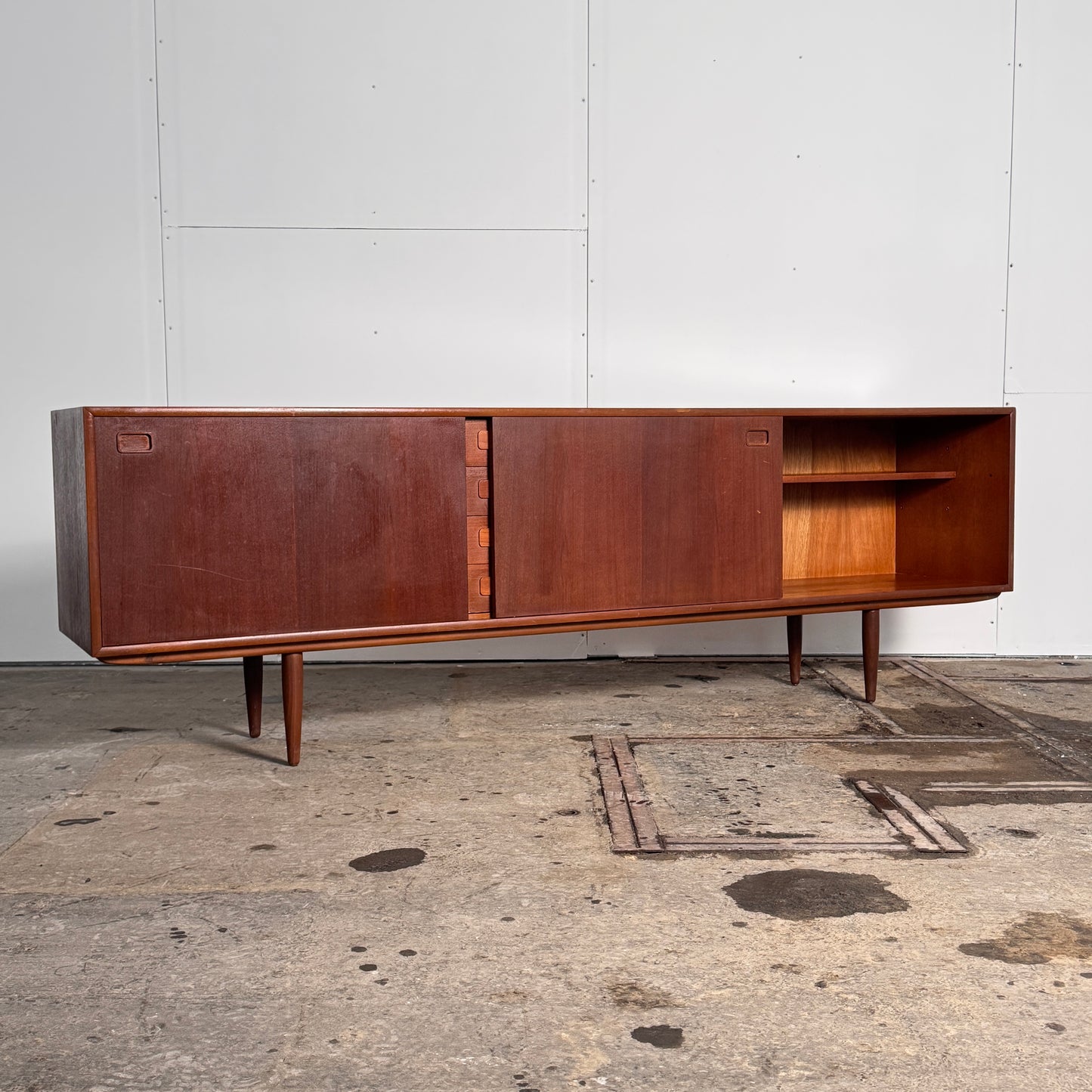 Model 45341 Teak Sideboard by Elliotts of Newbury, 1960s — British Mid-Century