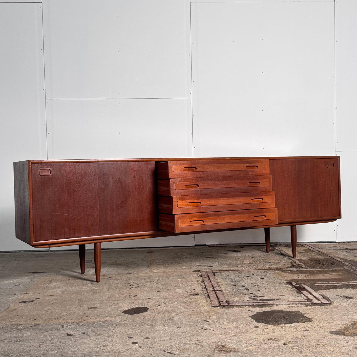 Model 45341 Teak Sideboard by Elliotts of Newbury, 1960s — British Mid-Century