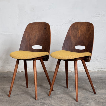 Set of 4 Fully Refurbished “Lollipop” Chairs by František Jirák for Tatra Nábytok, 1960s