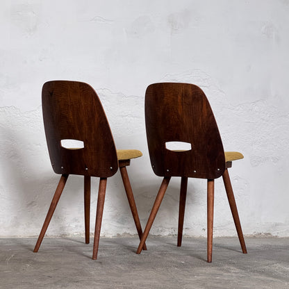 Set of 4 Fully Refurbished “Lollipop” Chairs by František Jirák for Tatra Nábytok, 1960s
