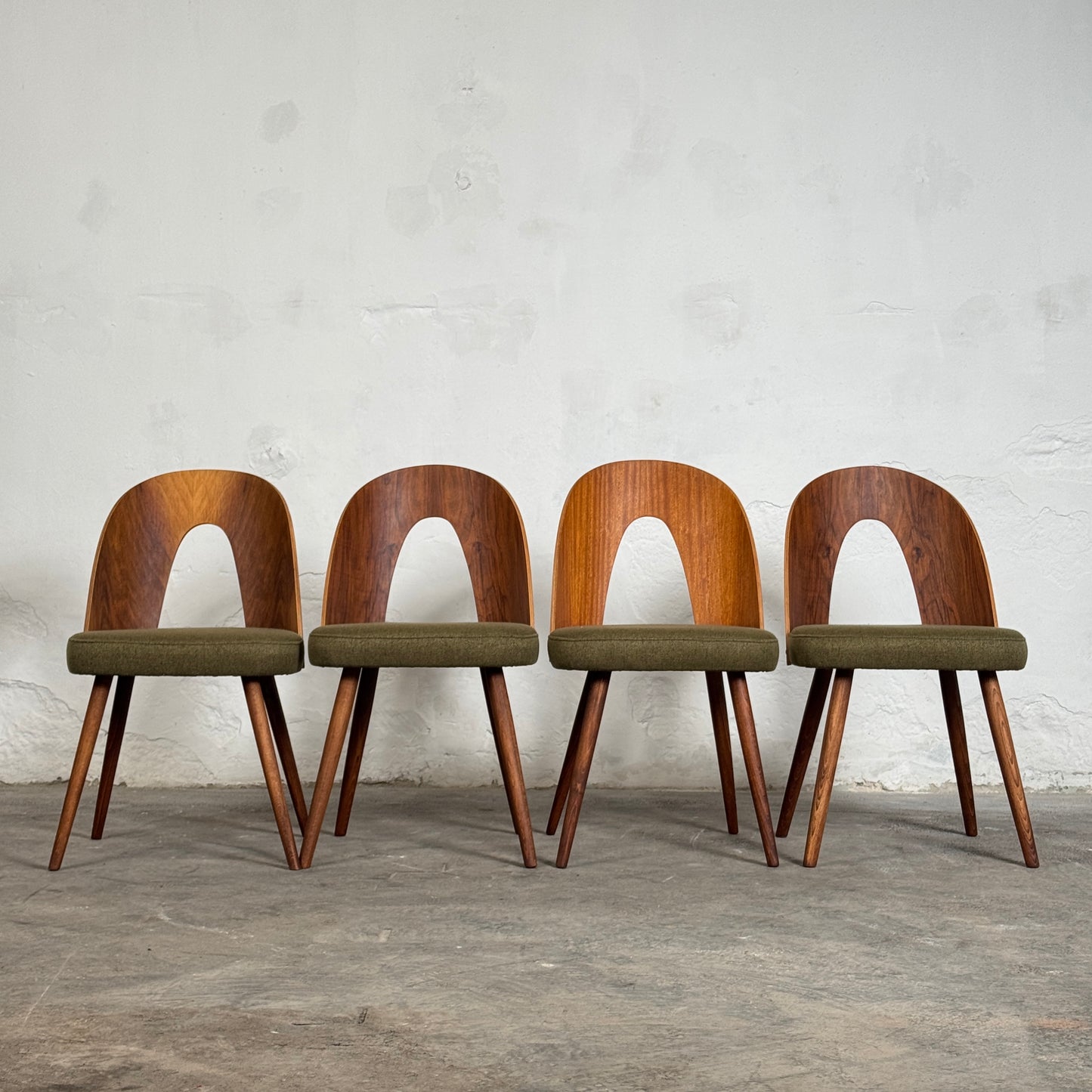 SOLD — Set of 4 Dining Chairs by Antonín Šuman for Tatra Nábytok 1960s