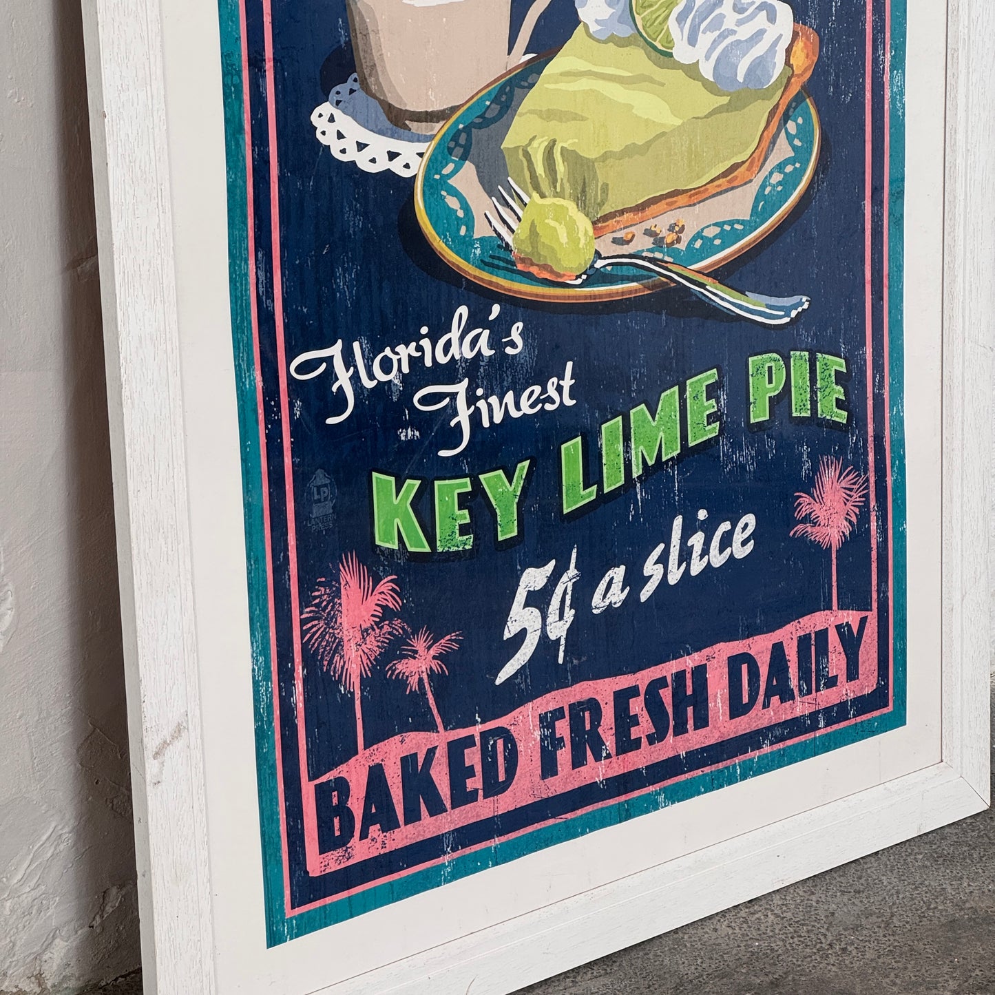 Key West Kitchen Paper Poster, Framed – Vintage Wall Art