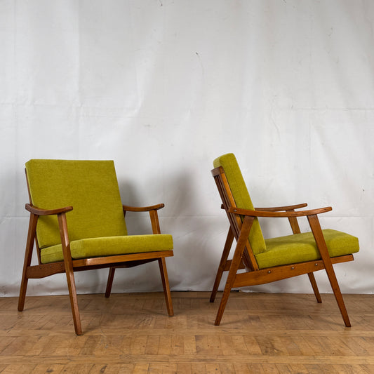 Pair of Romanian retro armchairs 1960s