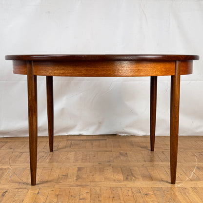 GPlan teak extendable round dining table 1960s
